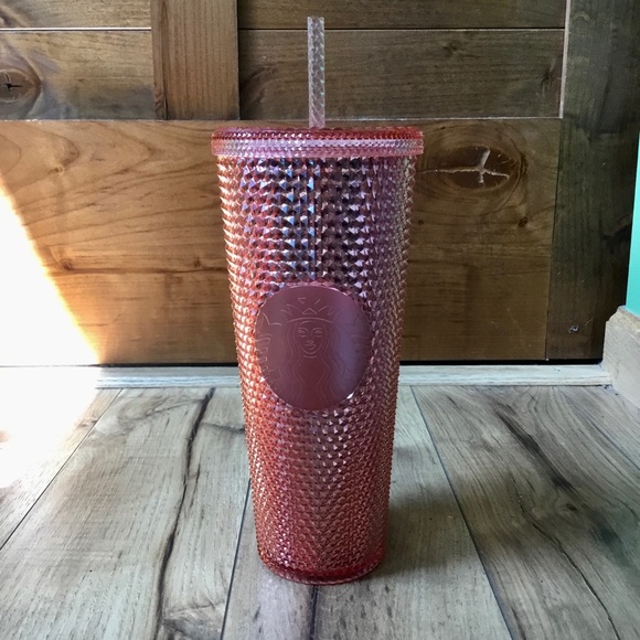 Starbucks Rose Gold Studded Rhinestone 2019 Special Edition Venti Tumbler - Picture 2 of 5